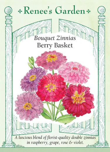 Berry Basket Cutting Zinnias - Image 2