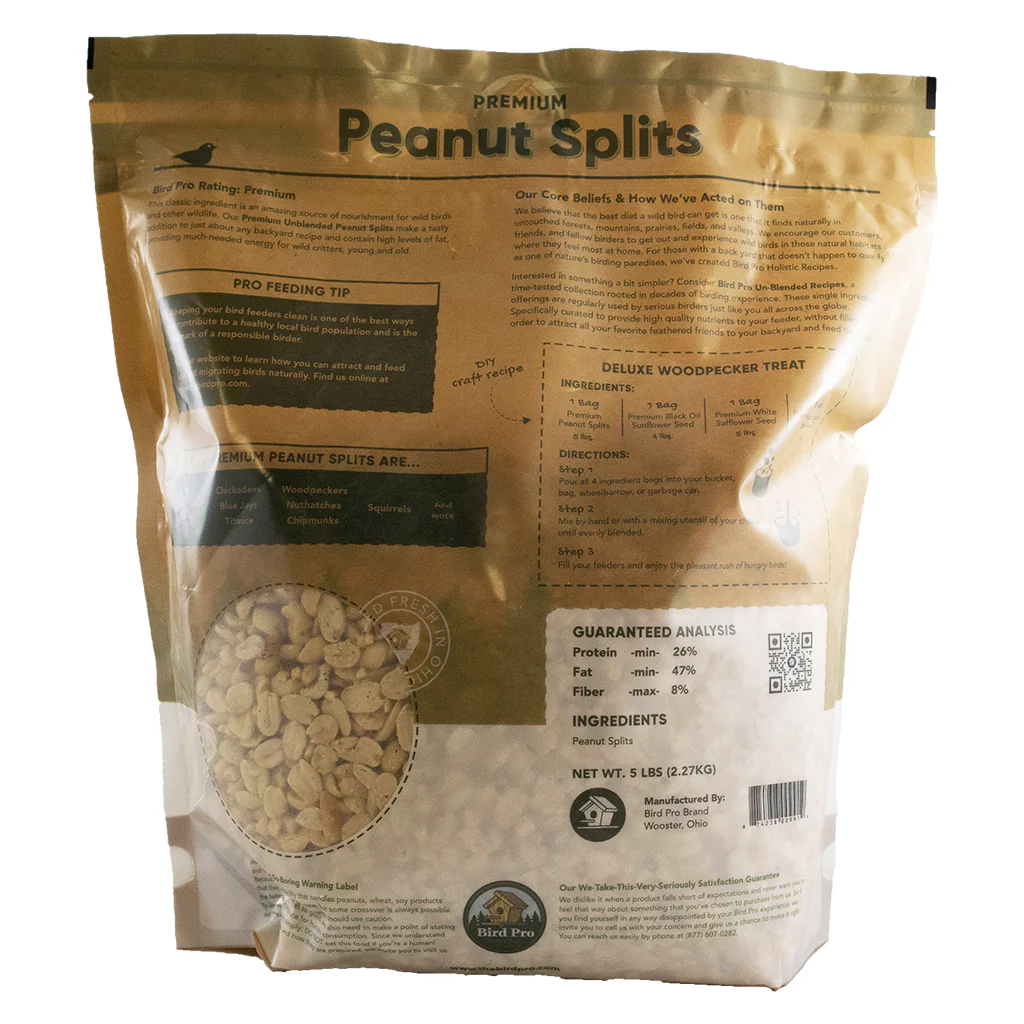 Bird Pro Premium Peanut Splits (5 lb) - Image 2