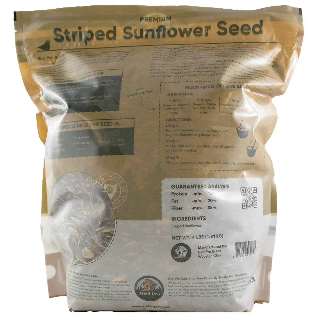 Bird Pro Premium Striped Sunflower Seed (4 lb) - Image 2