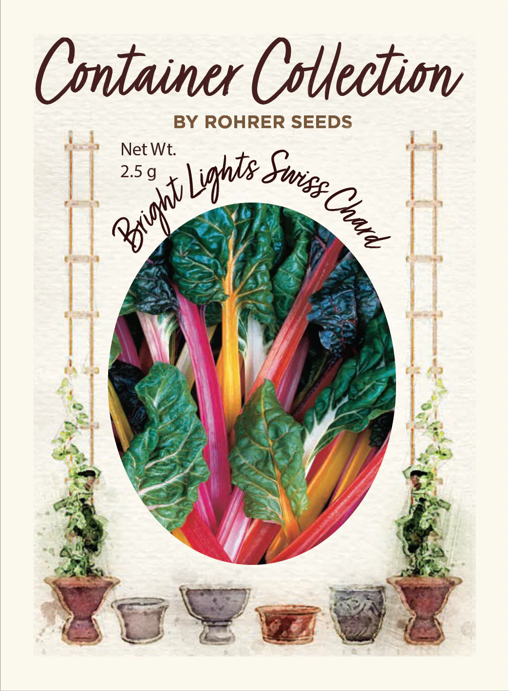 Bright Lights Swiss Chard (150 seeds), Container Collection - Image 2