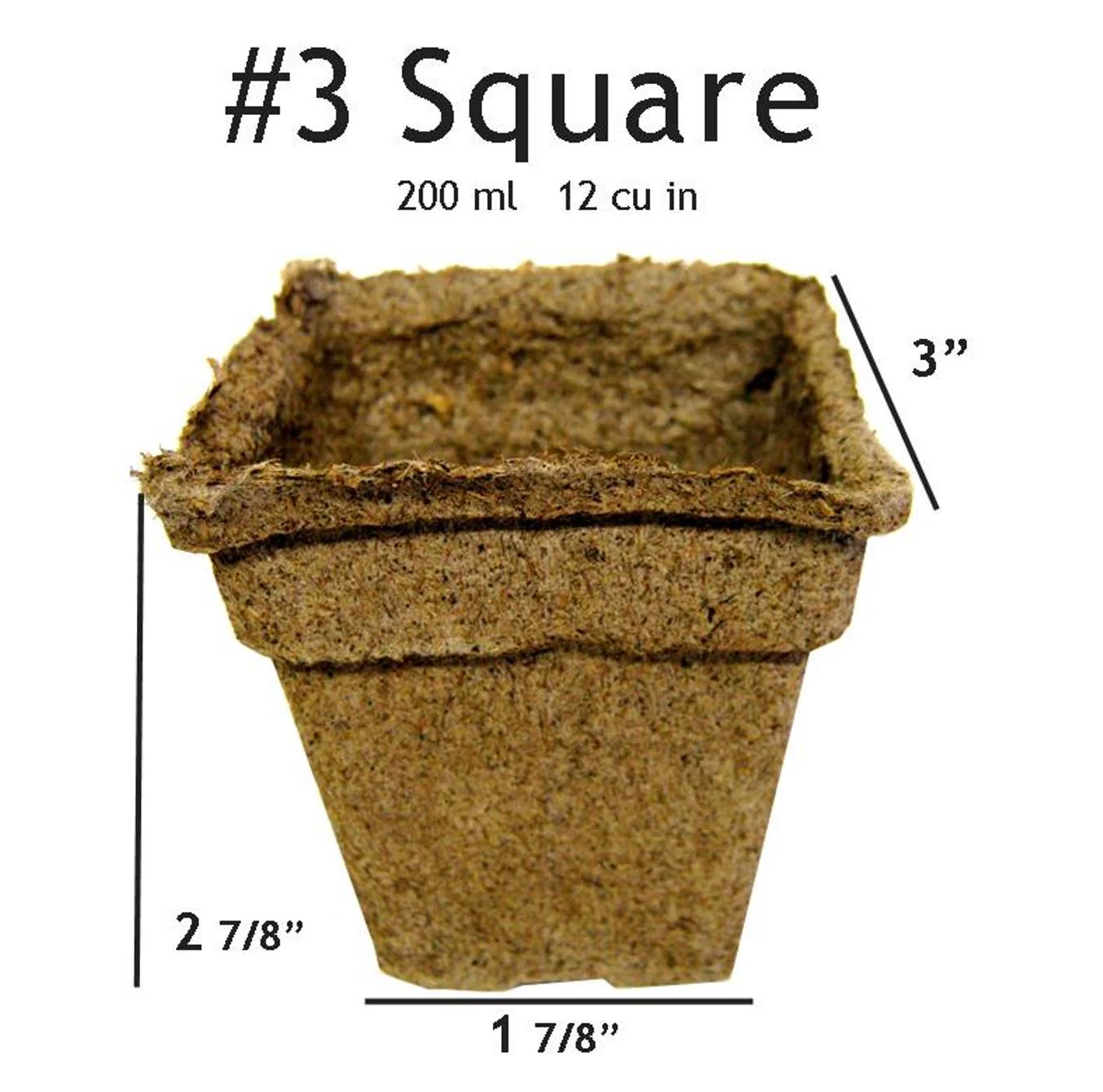 CowPots 3" Square (12 Ct) - Image 2