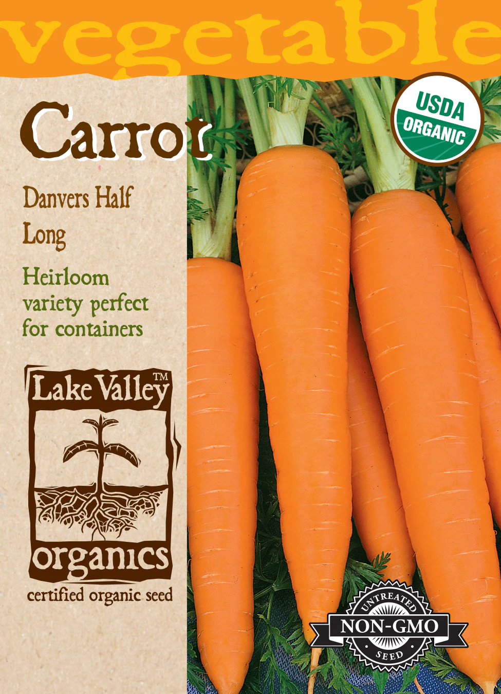 Organic Danvers Half Long Carrot