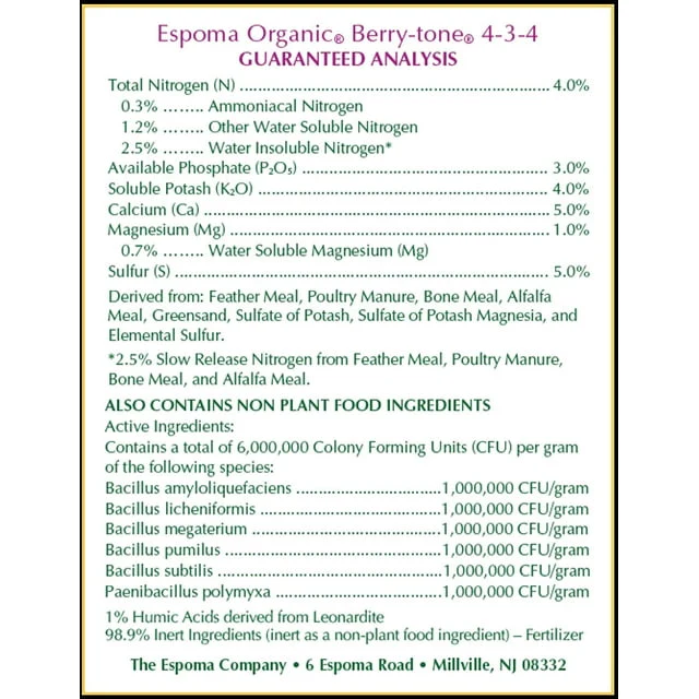 Espoma Berry-Tone (4 Lb) - Image 2
