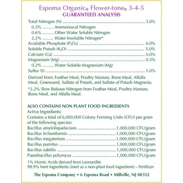 Espoma Flower-Tone (4 Lb) - Image 3
