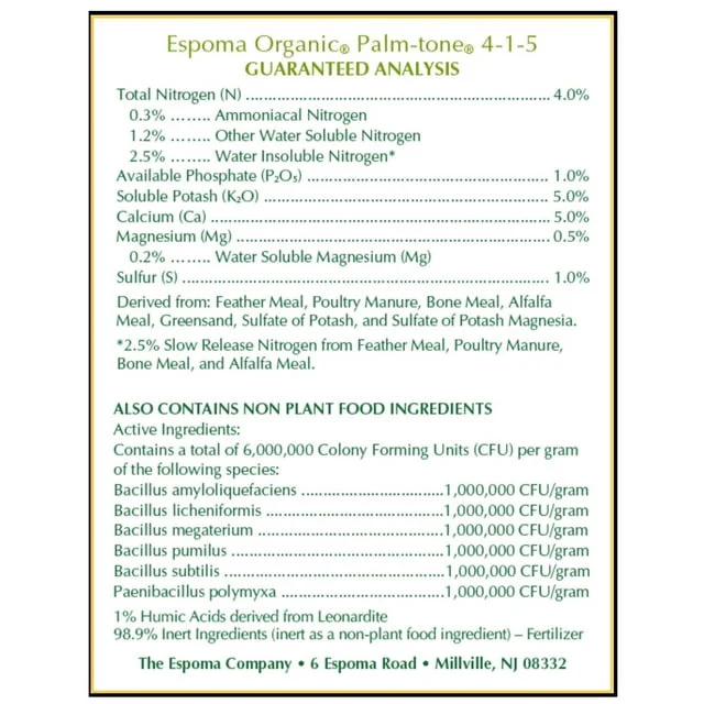 Espoma Palm-Tone (4 Lb) - Image 3
