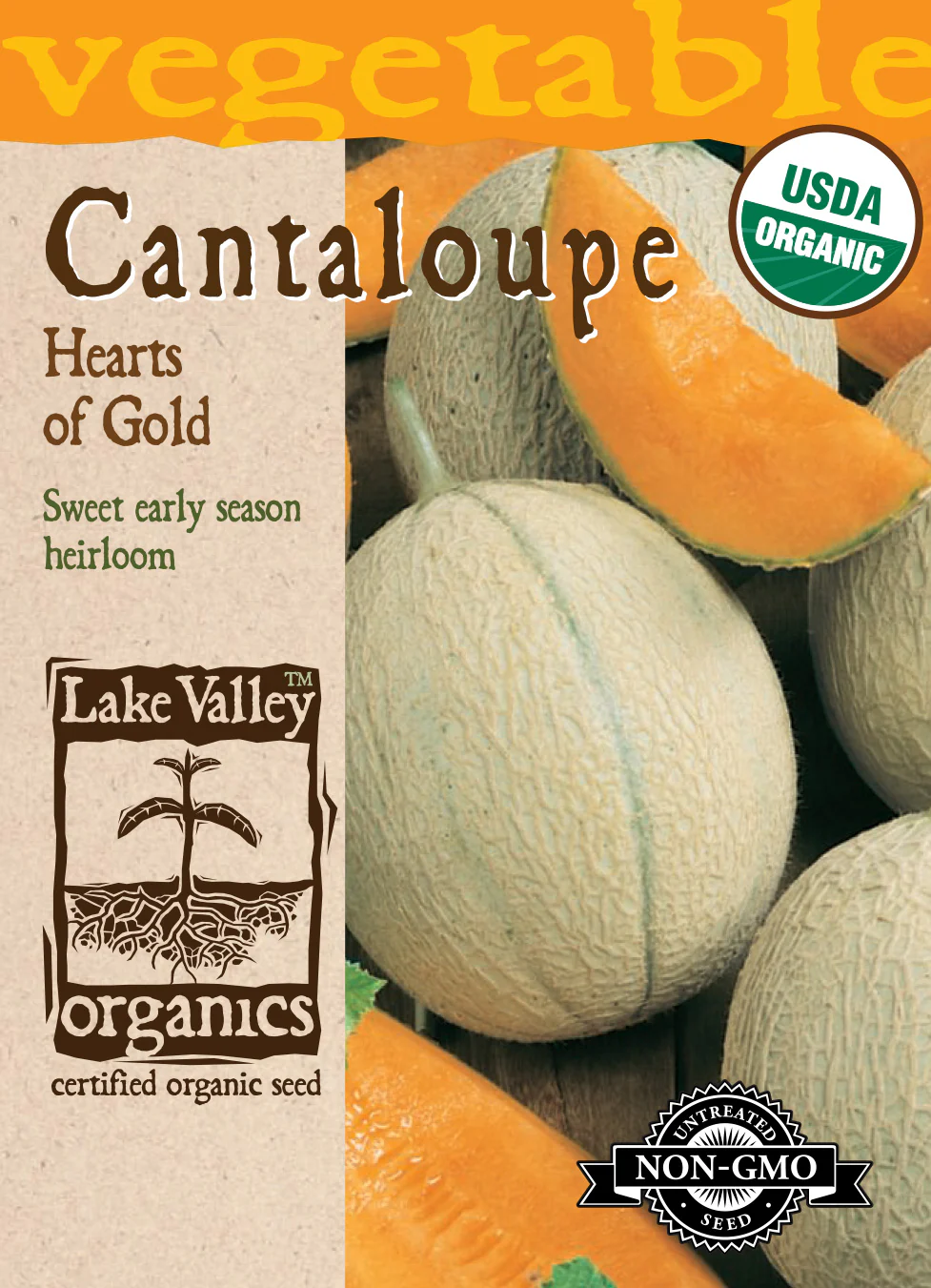 Organic Hearts of Gold Cantaloupe