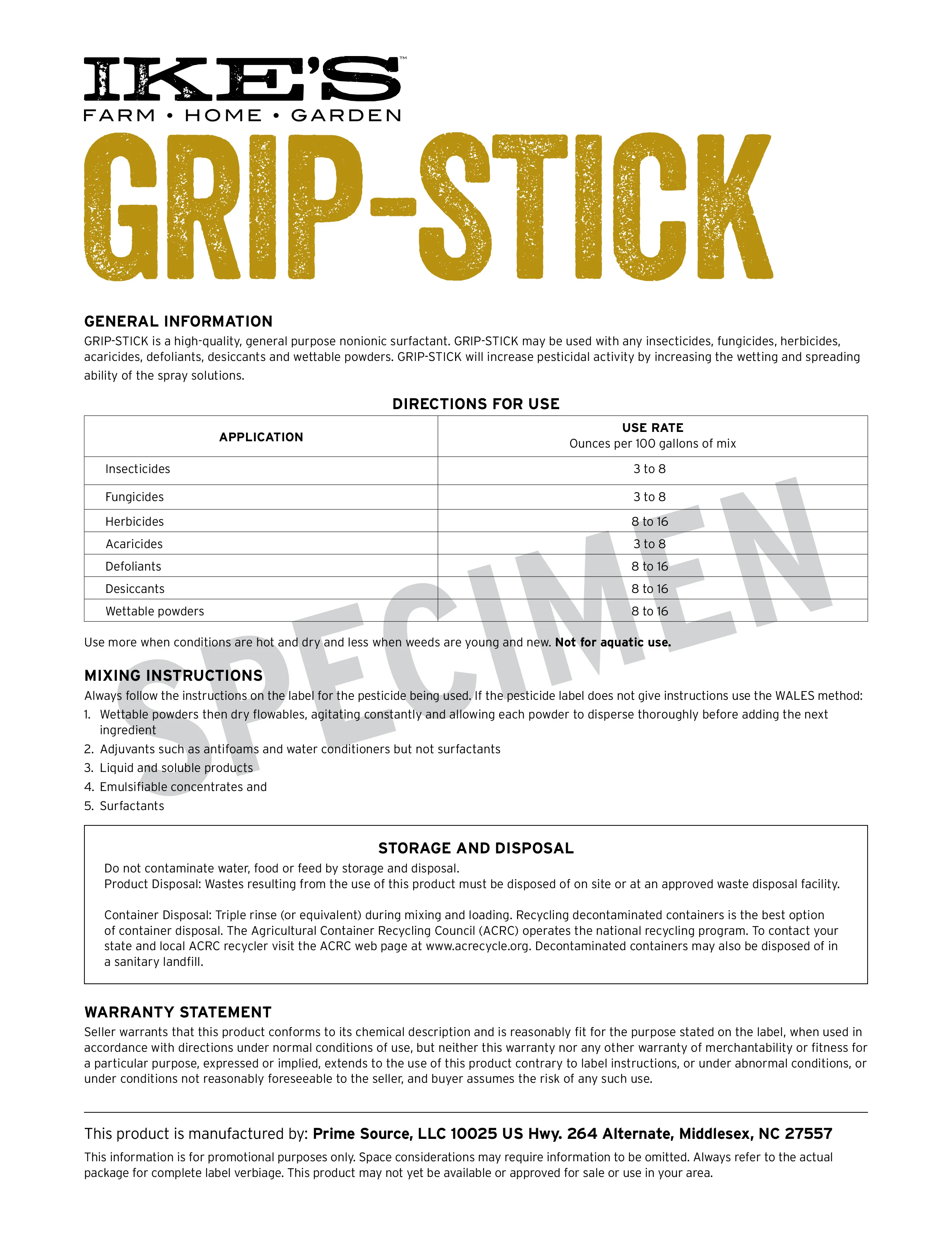 Ike's Grip-Stick (Pint) - Image 3