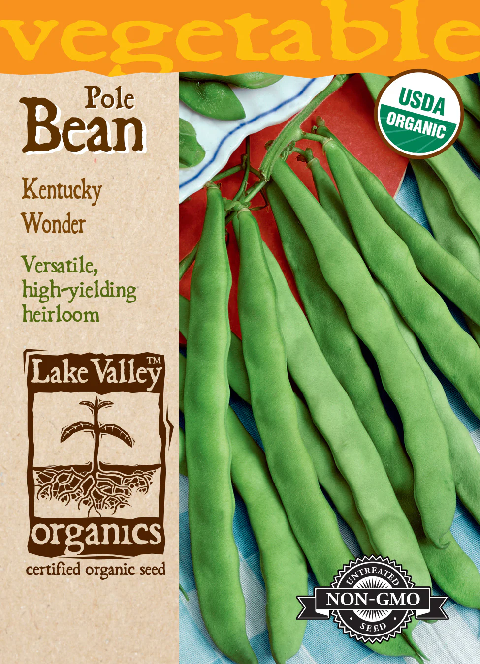 Organic Kentucky Wonder Pole Bean