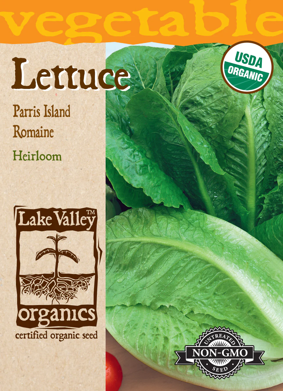 Organic Parris Island Cos Romaine Lettuce