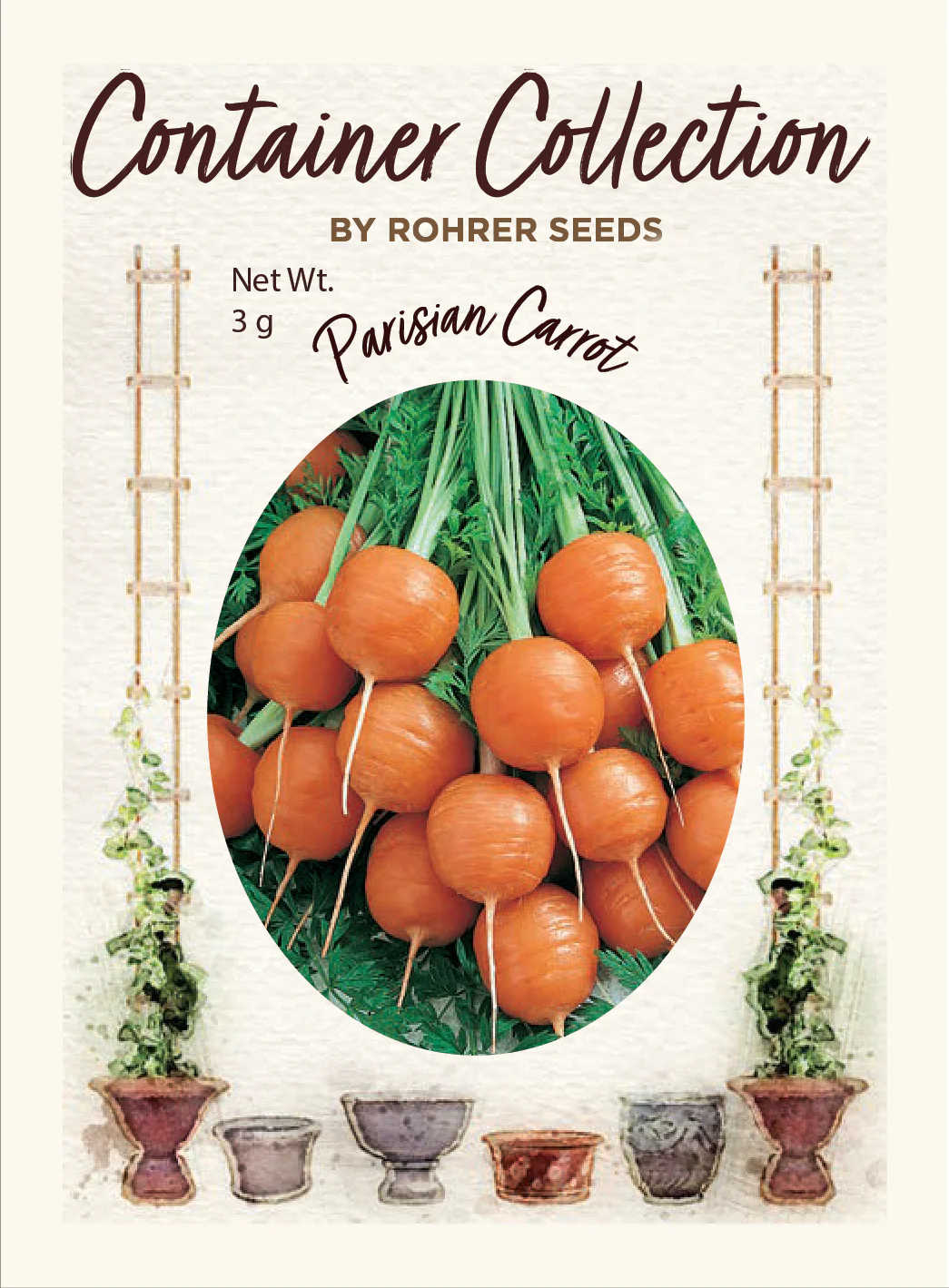 Parisian Carrot (2,000 seeds), Container Collection - Image 3
