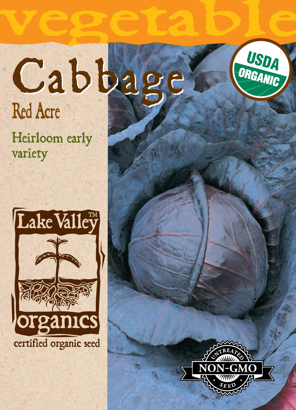 Organic Red Acre Cabbage