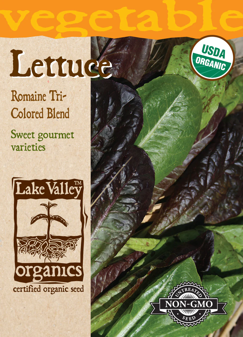 Organic Tri-color Blend Romaine Lettuce