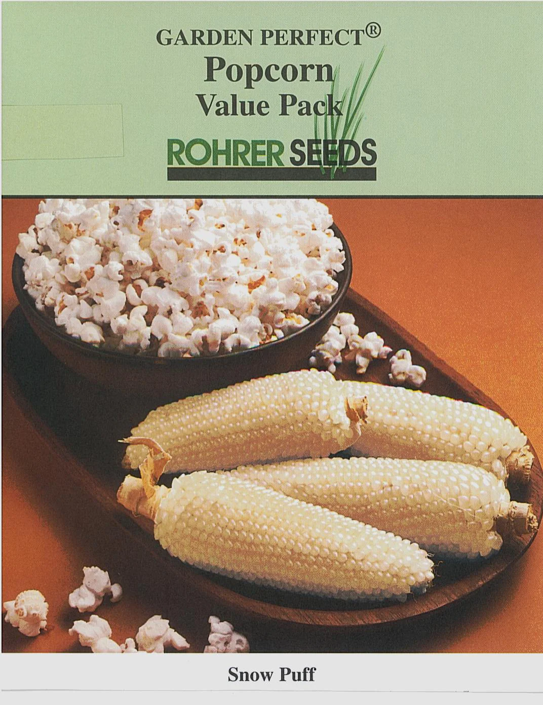 Snow Puff White Hybrid Popcorn Seeds